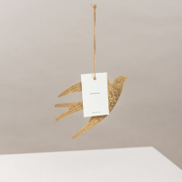 Kersthanger vogel 'Veel moois toegewenst' IK PAK JE IN